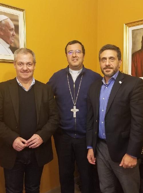 • Autoridades de la Atlántida se reunieron con el obispo de la diócesis de Mar del Plata monseñor Gabriel Mestre