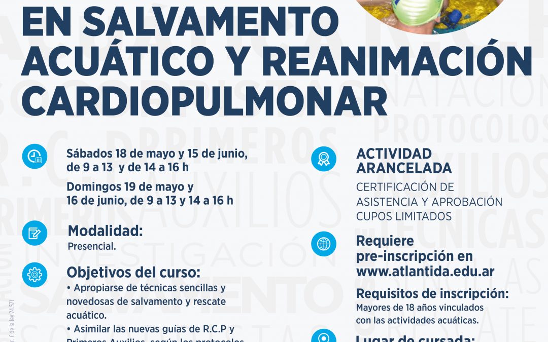 Nueva edición del curso de Salvamento Acuático y Reanimación Cardiopulmonar