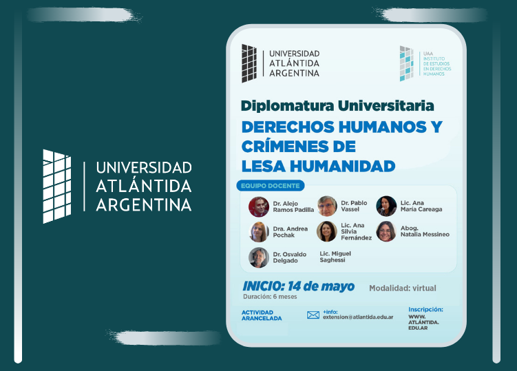 • Diplomatura Universitaria en Derechos Humanos y Crímenes de Lesa Humanidad